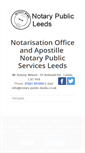 Mobile Screenshot of notary-public-leeds.co.uk
