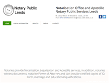 Tablet Screenshot of notary-public-leeds.co.uk